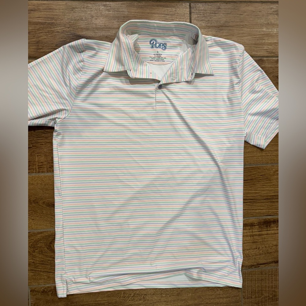 Men's Striped Polo Shirt - Multicolor